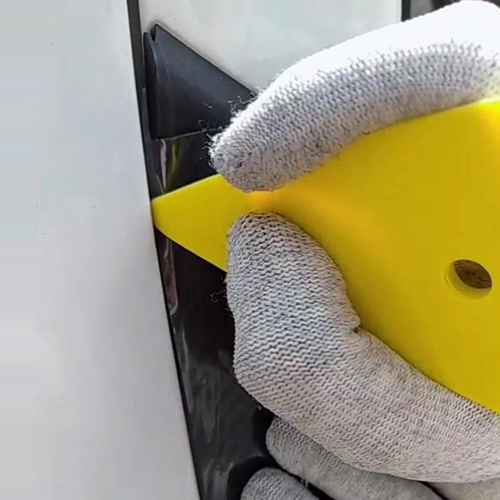 Car Sticker Wrapping Scraper 15.5*8.5cm Pointed End Contour Squeegee Glass Windshield Wiper Window Repair Tinted Tool A13