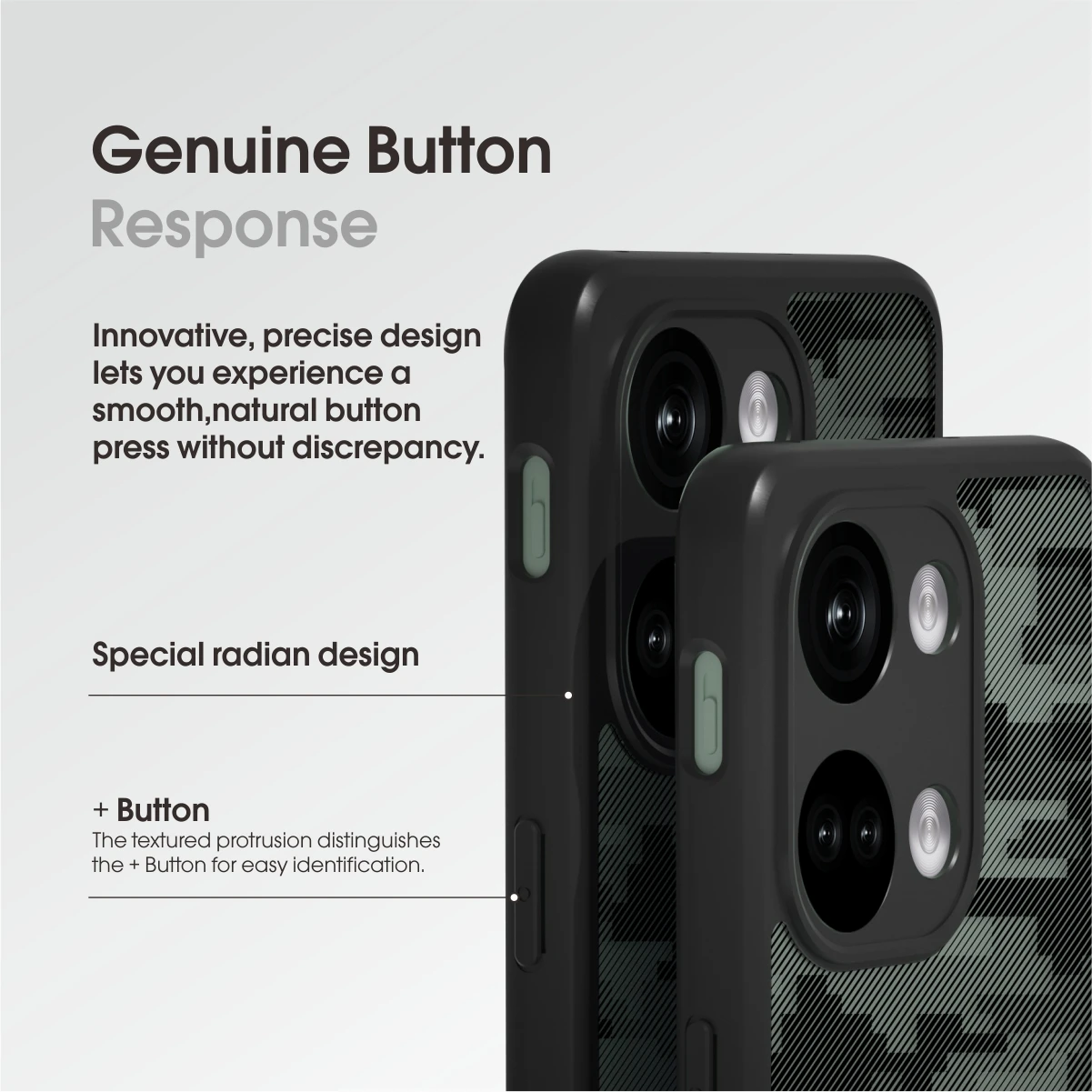 OnePlus Ace 2V/Nord 3 5G Shockproof Transparent Anti-Fingerprint Protective Case
