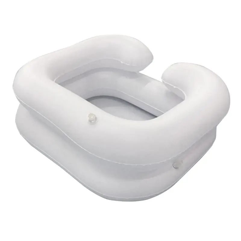 

Portable Shampoo Bowl,Inflatable Shampoo Bowl and Wash Basin for Bedside and In Bed Hair Washing for the Elderly,Disable E1YF
