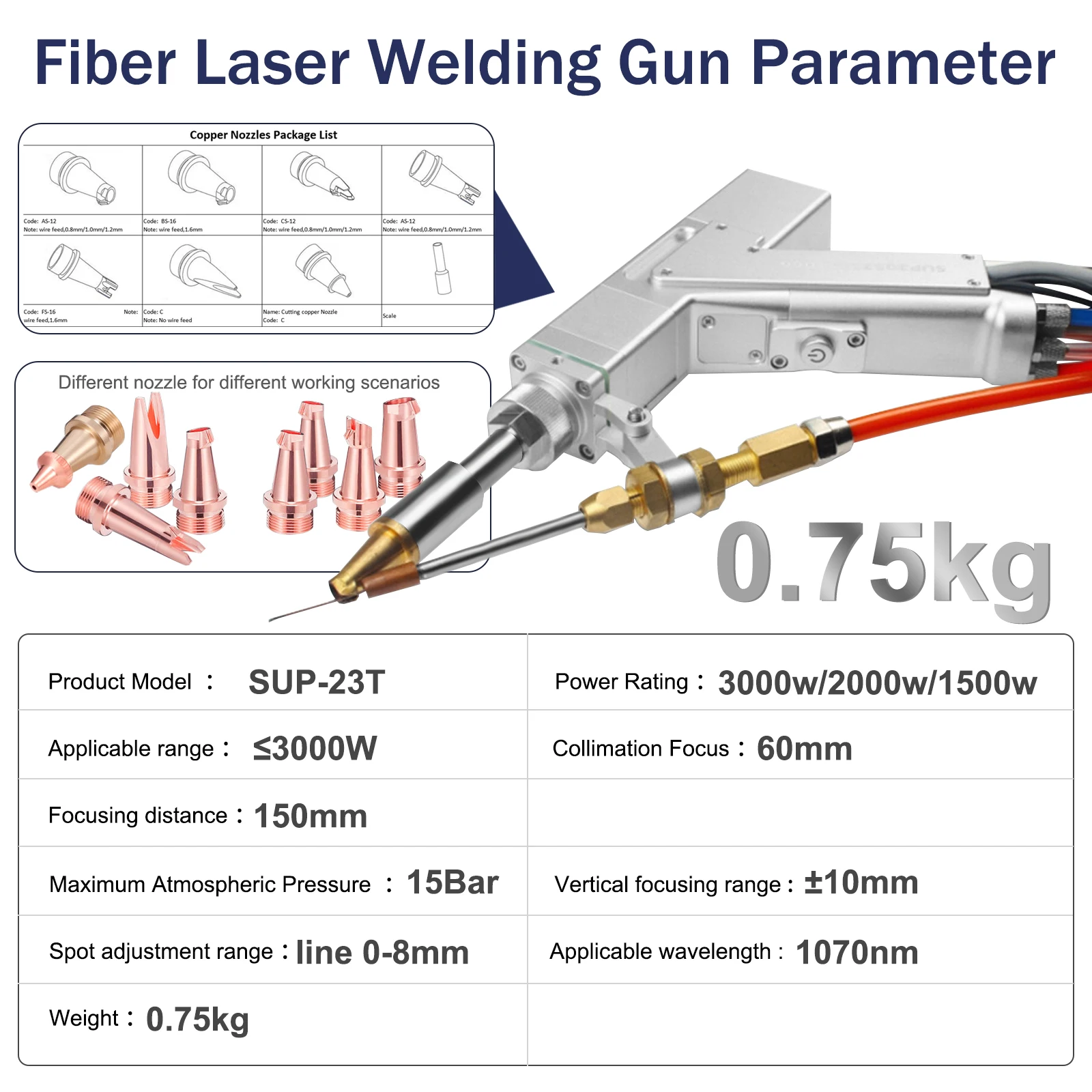 Raycus 3000W Laserschweißmaschine 4-in-1 Laserschweißgerät Faserlaser-Reinigung 1500W 2000W 3000W für Metallreinigung, Schneiden und Schweißen – Detail 7
