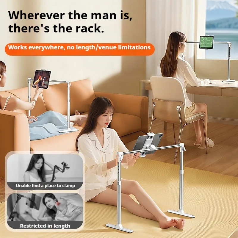 Eary Phone Tablet Stand Holder for Bed Width Height Adjustable Compatible With iPhone Samsung iPad Air Or Other 4.7-12.9" Device