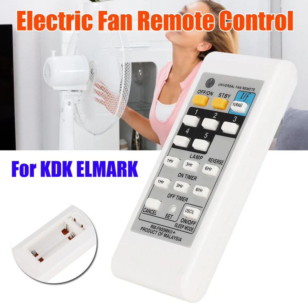 

Universal Electric Fan Remote Control RM-F900MKII For KDK ELMARK Durable Replacement Remote Controller Batteries Not Included