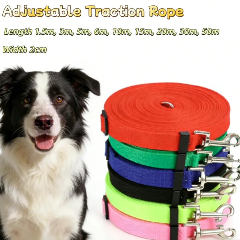 Adjustable Pet Leash For Dogs And Cats Long Outdoor Training Lead_voghion.com