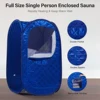 Single Person Sauna Portable Steam Sauna Full Body for Home Spa, Sauna Tent with Steamer 4L 1500W Steam Generator Timer 2