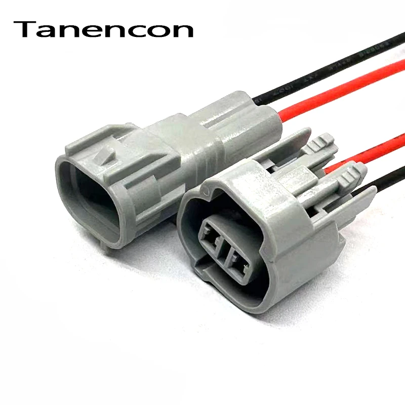 

1 Set 2 Pin Car Waterproof Automobile Connectors (2.0) Male Female Side Marker Light Plug Housing 6188-0266 6189-0031 for Toyota