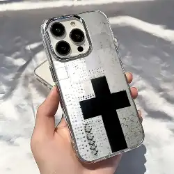 Vintage Black Cross Phone Case, Retro Style, Durable and Stylish Design - Samsung A32 4G (LYK - 281HKX422A1)