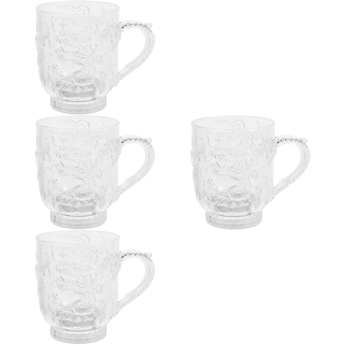 

4 Pcs Acrylic Mugs LED Flashing Colorful Whiskey Changing Whisky Tea Glowing Cup