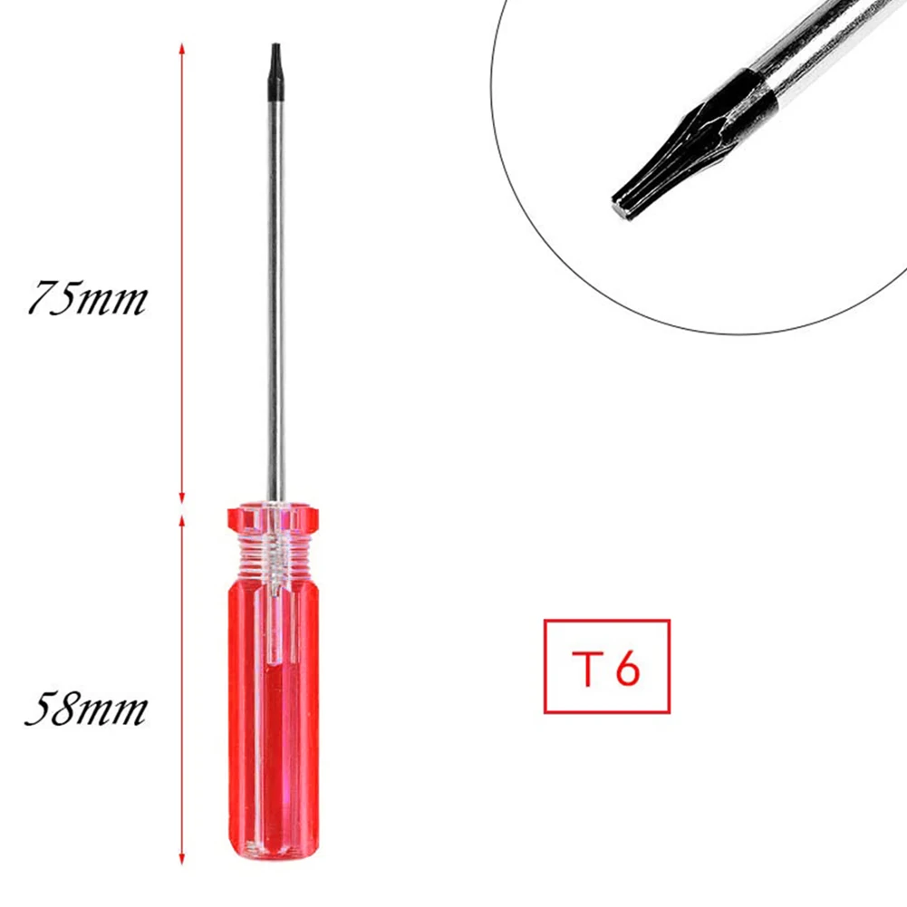 Tool Screwdriver Wireless Controller 133mm Vanadium Alloy Steel 1pcs Chromium For Xbox Precision Magnetic Red+Silver Screwdriver