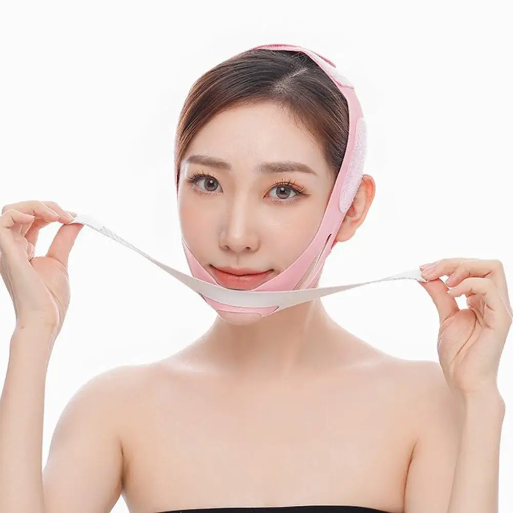V라인 페이스 밴드 페이스 슬리밍 스트랩 이중턱 주름 감소 밴드 안티 V라인 밴드 쉐이핑 볼 리프트 페이스 C6O5