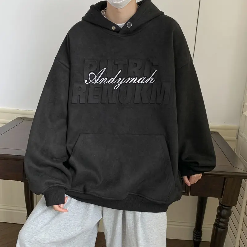 Korean Zip Hoodie Vintage Kawaii Clothes Foamed English Sweatshirts Kpop Outer Banks Clothing Stitch Sweatshirt Hooded Shirt