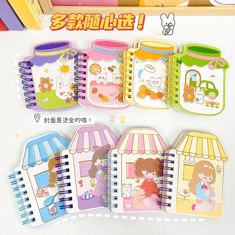 

12 pcs/lot Kawaii Animal Girl Coil Notebook Cute Portable Note Book Diary Planner Stationery Gift School Supplies