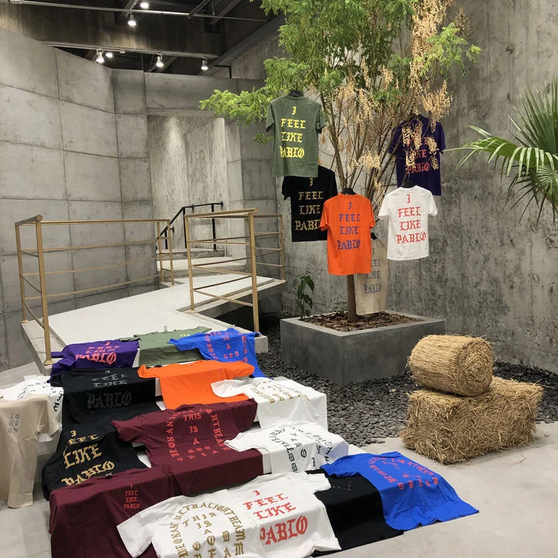 Футболка Kanye Wset мужская с принтом уличная одежда в стиле хип-хоп топ оверсайз для
