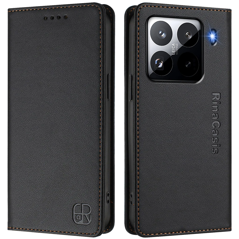 Luxury Magnetic Leather Flip Cover Case - Book Style Etui