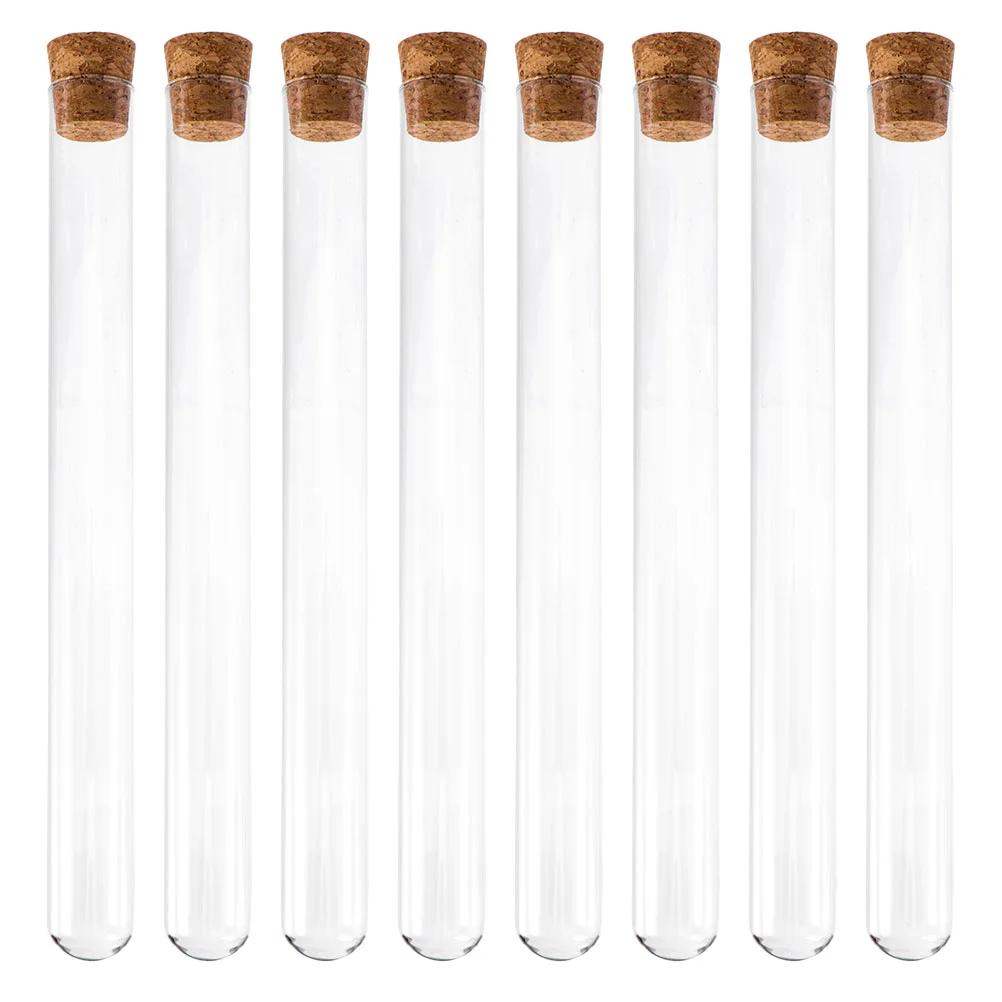 

Glass Tubes Useful Fine Good Glass Tubes With Plugs Glass Containers For Liquids Test Tube With Cork for School Laboratory