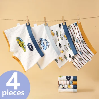 Boys Cotton Boxer Briefs – Soft Cartoon Underwear (2–14Y) 1