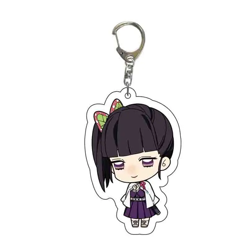 Tanjirou Keychain kimetsu no yaiba Japanese Anime Demon Slayer Pendant Kamado Nezuko Ornament Bag Key Chains