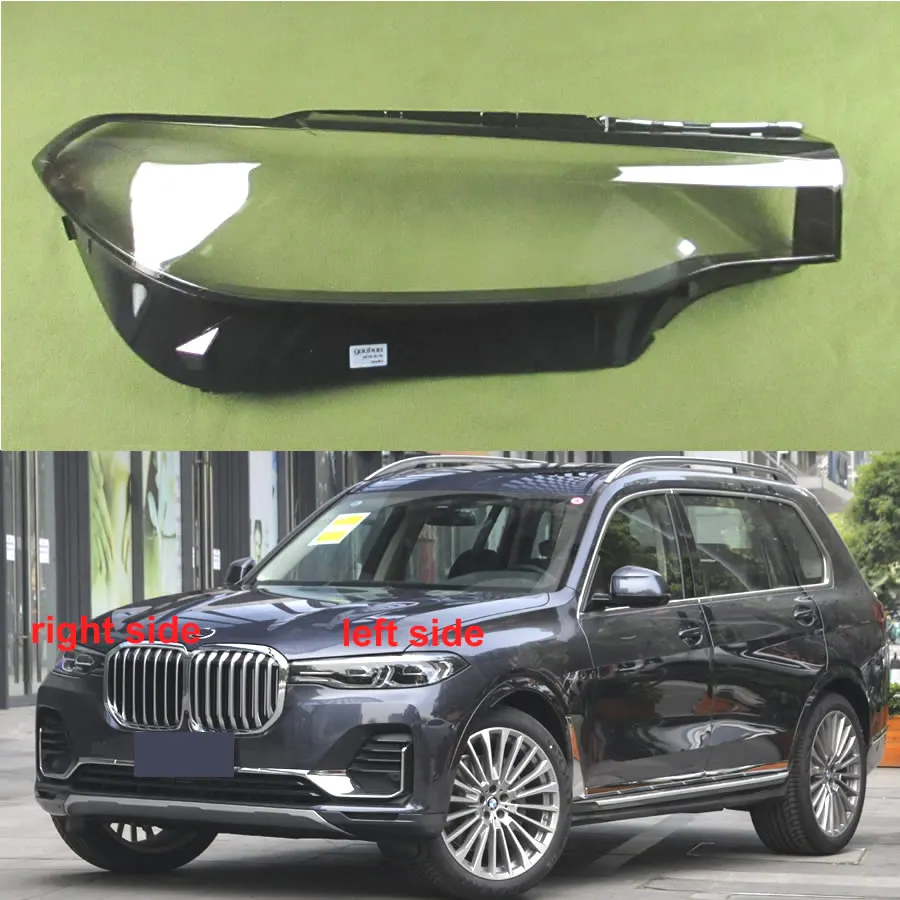 

For Bmw X7 X7m G07 2018 2019 2020 2021 Headlamp Cover Lamp Shade Headlight Shell Lens Plexiglass Replace Original Lampshade X