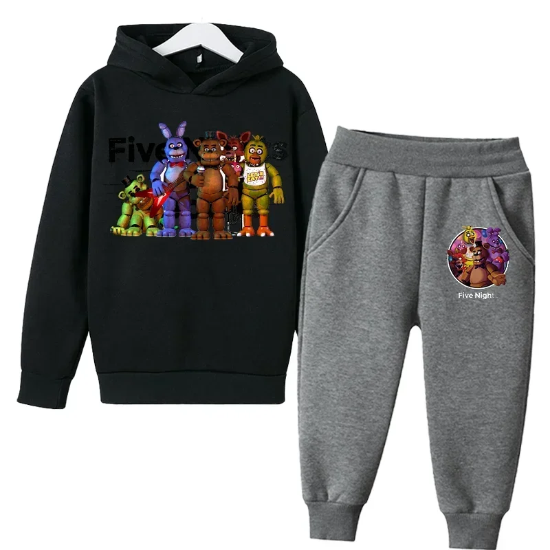 FNAF Five Nights At Freddys Sweatshirt Set Fleece Kids Sweatpants