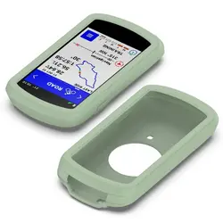 Silicone Protective Case for Bike GPS Computer - Soft Bumper Cover and Shell Accessories (Light Green)