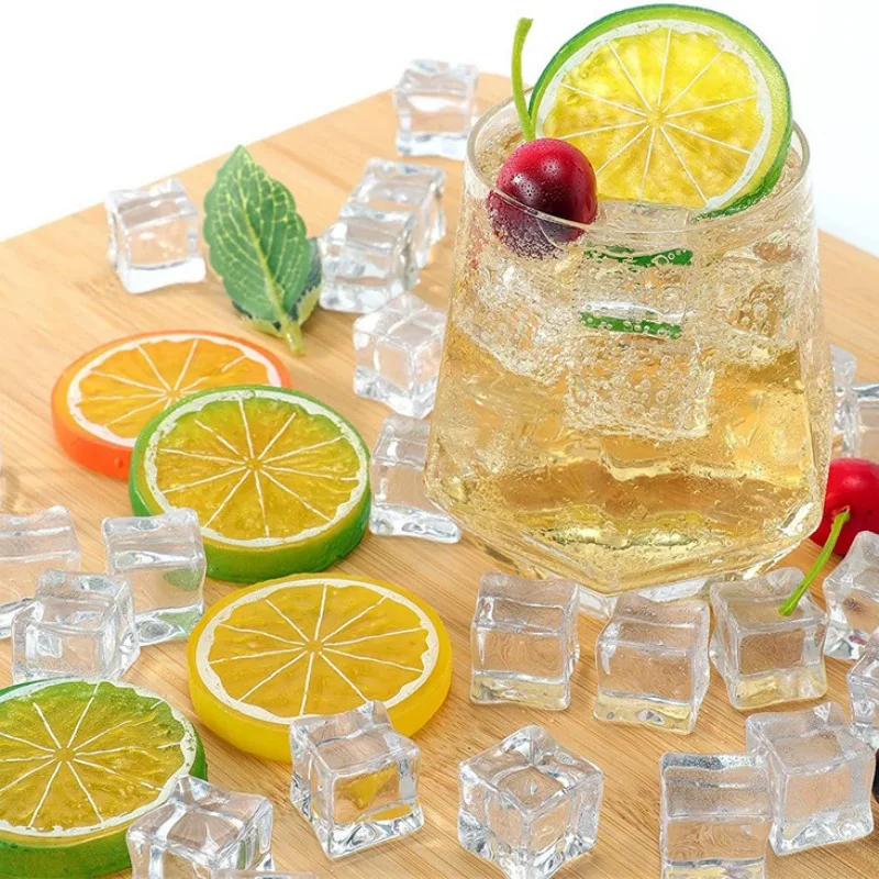 

Simulated Ice Ice Slice Combination Props For Home Display Bar DIY Fruit Decoration Home Decoration Children's Kitchen Toy
