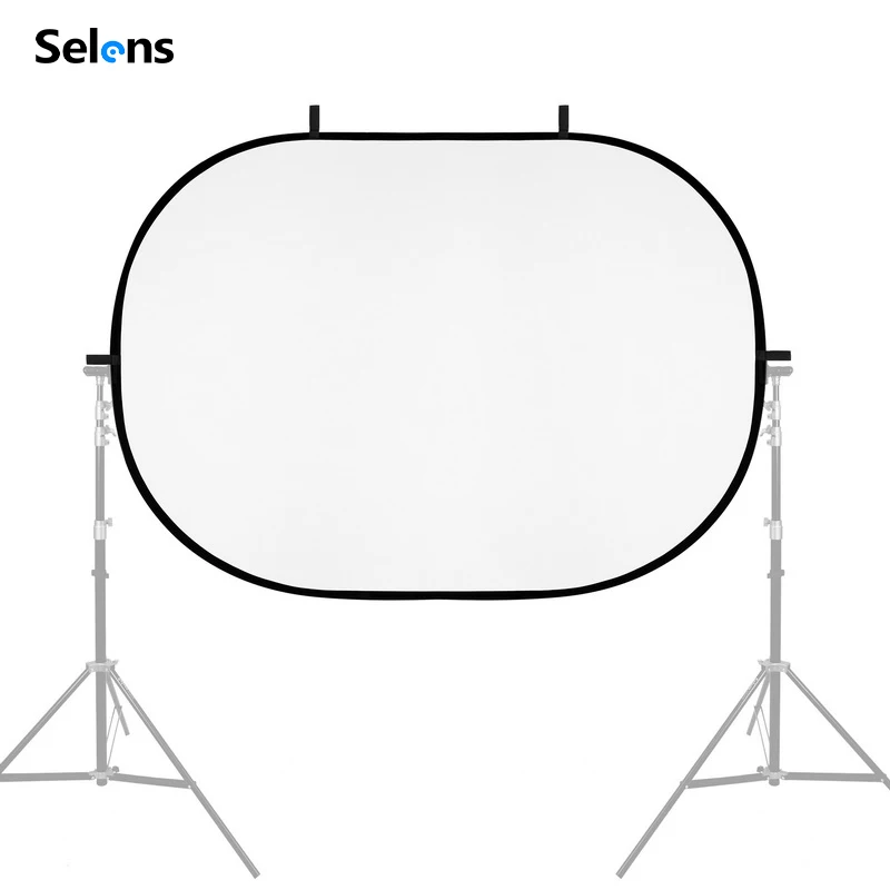 Selens 150X200CM Foldable Oval Reflector Soft Light Board Video Photography Diffuser Photo Studio Soft Panel with Portable bag