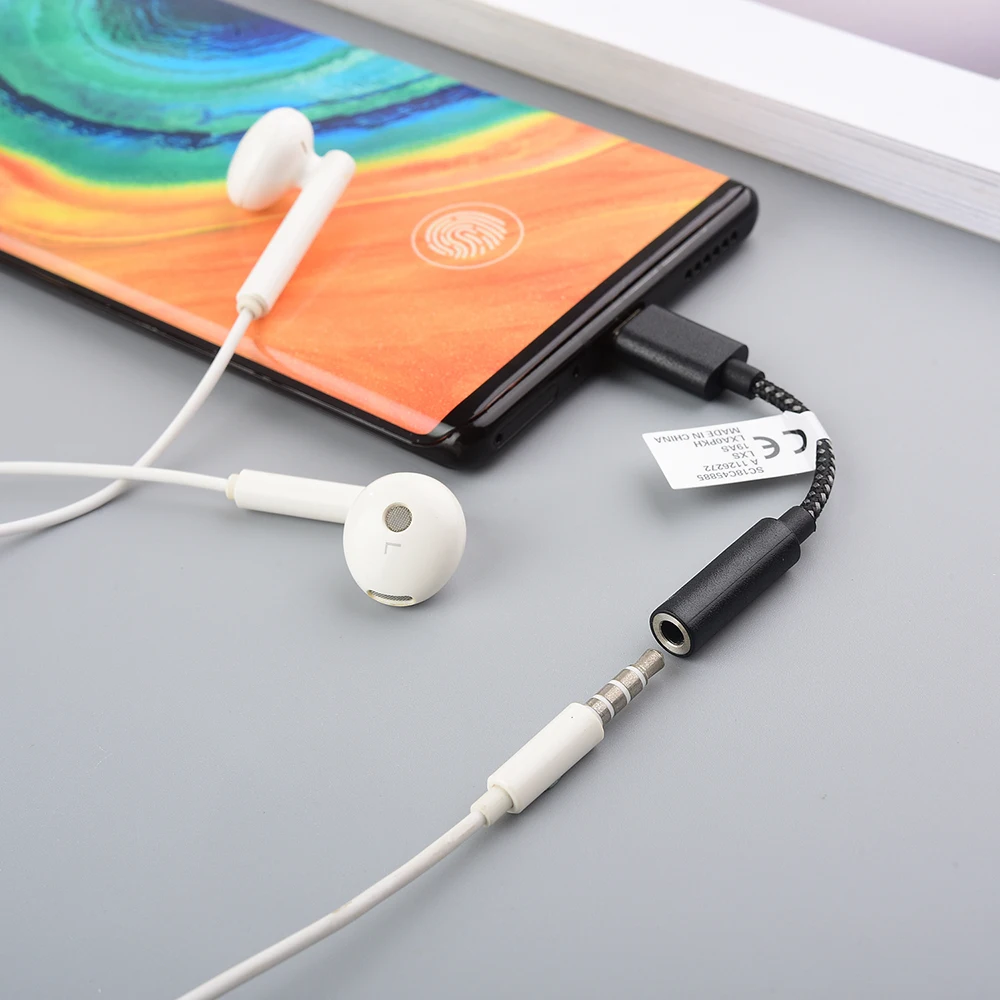 모토로라 USB 타입 C - 3.5mm AUX 어댑터 3.5 잭 DAC 오디오 이어폰 케이블 (모토 엣지 70, 60, 레이저 50 울트라, S50, S30 프로, G77 호환)