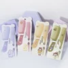 2pcs/Comb Set Cartoon Animal Children's Hairdressing Comb Tip Tail Women's Portable Anti Static Plastic Comb
