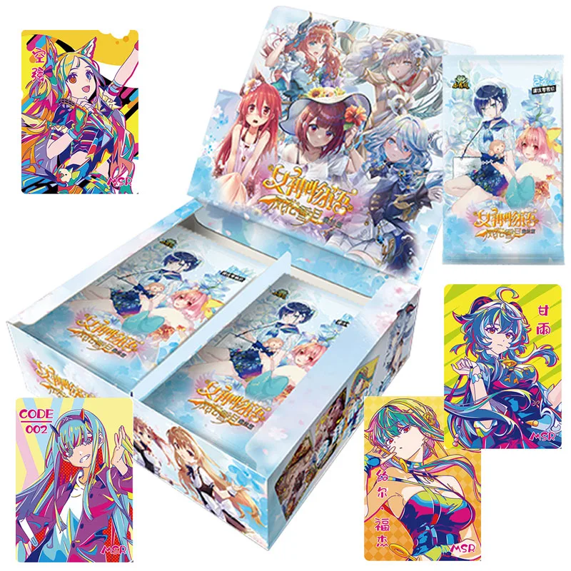 

New Goddess Story Collection Cards Packs Orchid Chapter TCG Booster Box Rare Anime Table Playing Game Board Card Family Xmas Toy