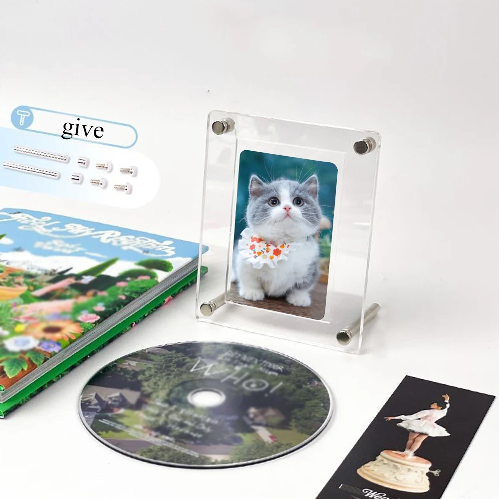 Transparent CD Frame Idol Picture Poster Holder Acrylic Photo Protective Album Photo Frame Stand Photocard Holder CD Storage acrylic display holder photo frame