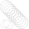 30 Pcs Metal Ring Dream Catcher Supplies Craft Making Materials Wreath Rings Wind Chimes Home Decor Metal Circles 3