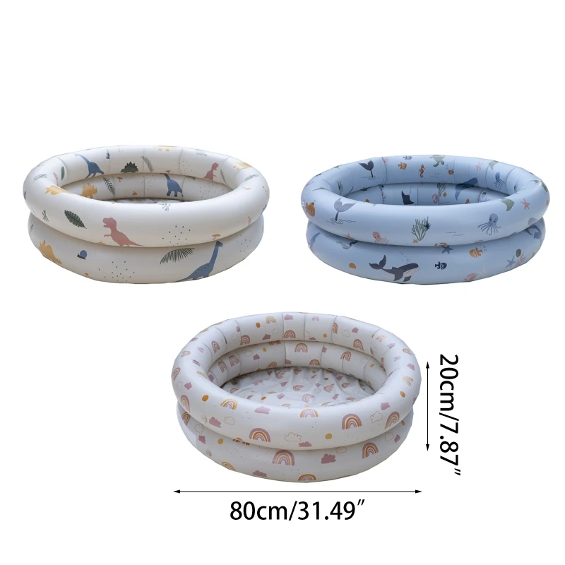 80cm Inflatable Pool Baby Swimming Pool Baby BathTub Kids Portable Outdoor Children Basin Bathtub Newborns Swimming
