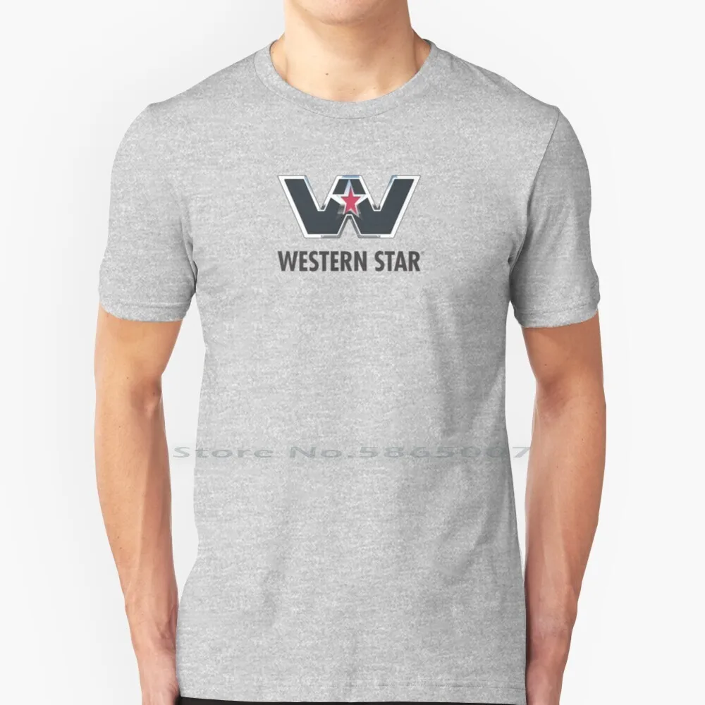 Western Trucks Abbigliamento T Shirt Cotton 6Xl Car Star Daimler Freightliner Truck Peterbilt Kenworth Trucks Thomas Built Bus