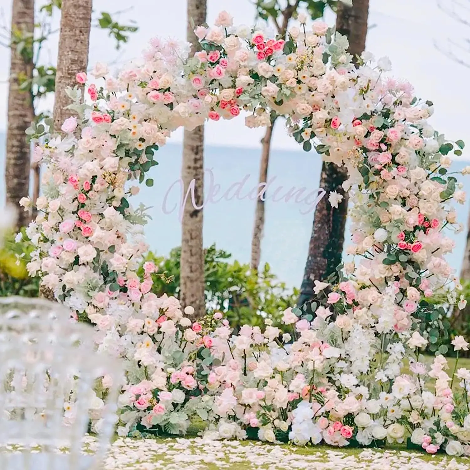 2M X 1,5M Arche De Jardin En Métal Pour Mariage Cadre Carré Arche Kit Pour Ceremonie Ballon D