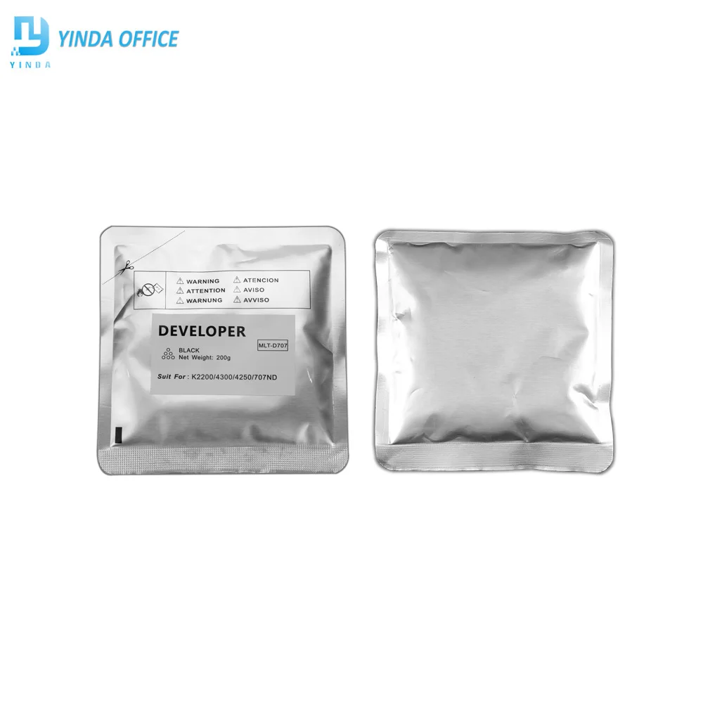 

1pc Compatible black Developer powder for Samsungs MLT-D707 D-R707 K2200 K4300 laser printer 200g per bag