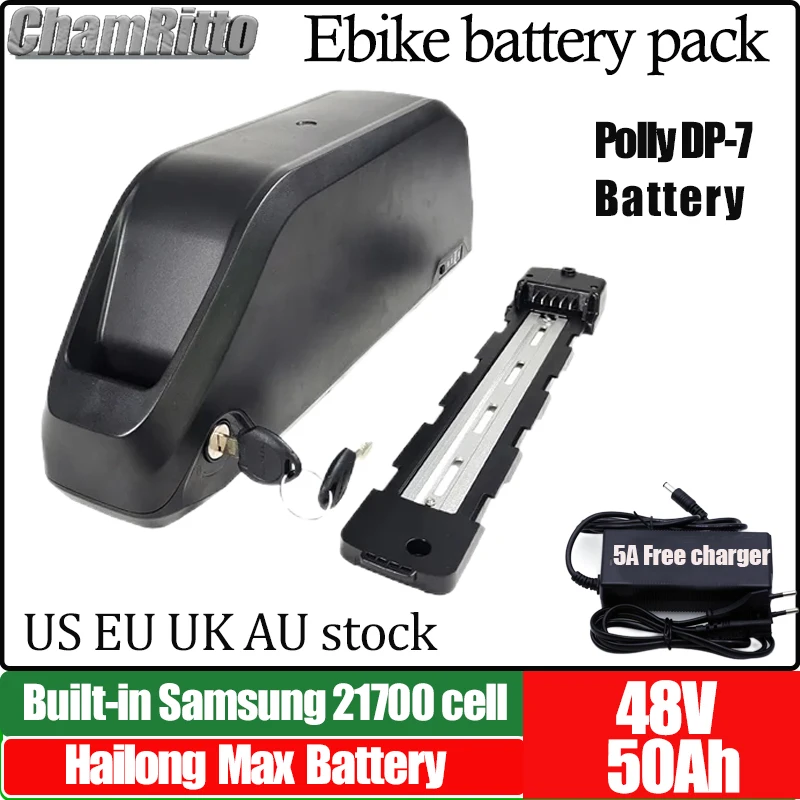 

48V Original Electric Battery 21700 Ebike Battery Downtube 25ah 30ah 40ah 50Ah BMS 350W 500W 750W 1000W 1500W 2000W Kit
