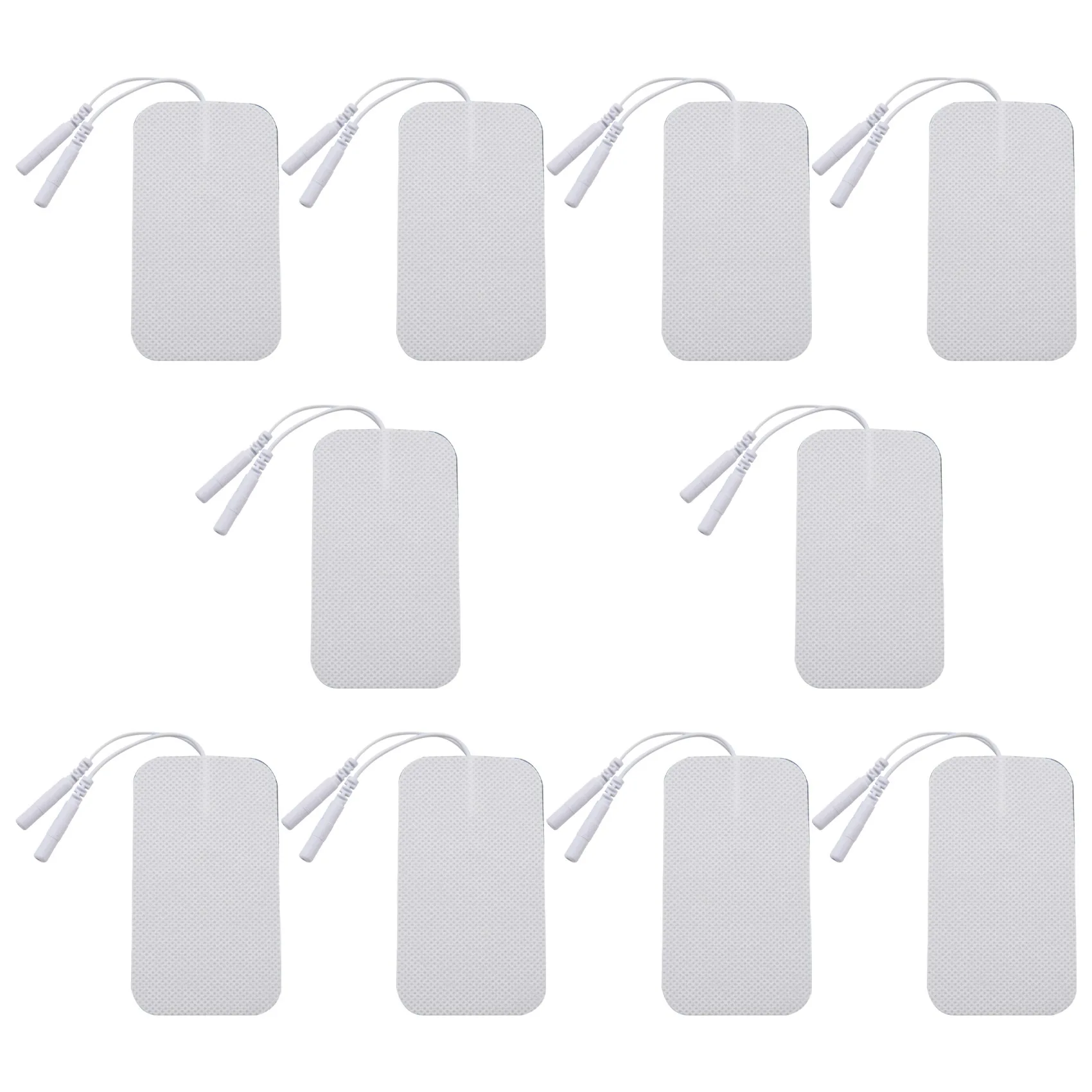 

20Pcs Self-Adhesive Electrode Pads 2mm Plug Gel Patch for Tens Acupuncture Electrotherapy EMS Massager Stimulator Slimming