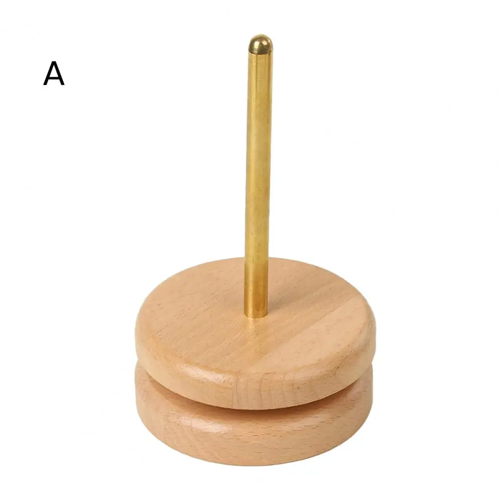 Rotatable Yarn Holder Wooden Yarn Spool Wooden Ball Winder Stand Durable Wool Spool Holder Knitting Organizer for Rotatable
