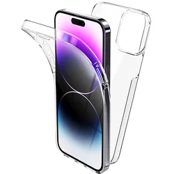 Double - Sided Clear Protective Phone Case with Front and Back Cover - iPhone 17 e (Clear)