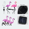 Group Flamingo Solar Light Waterproof Garden Stake Lamp Outdoor Courtyard Decoration Light Patio Walkway Light Lawn Light 6