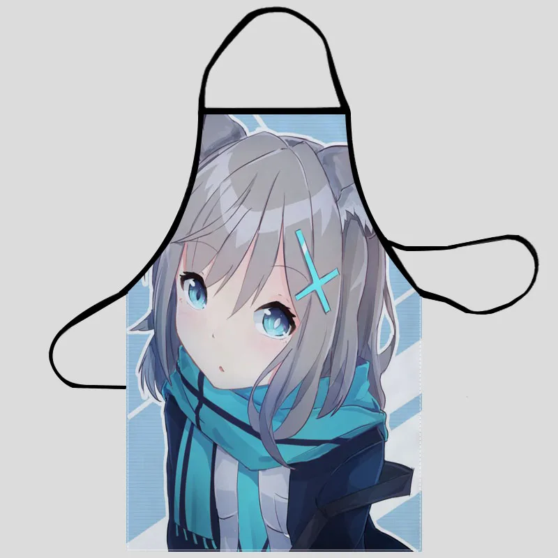 

New Anime Cat Girl Apron Kitchen Aprons For Women Oxford Fabric Cleaning Pinafore Home Cooking Accessories Apron
