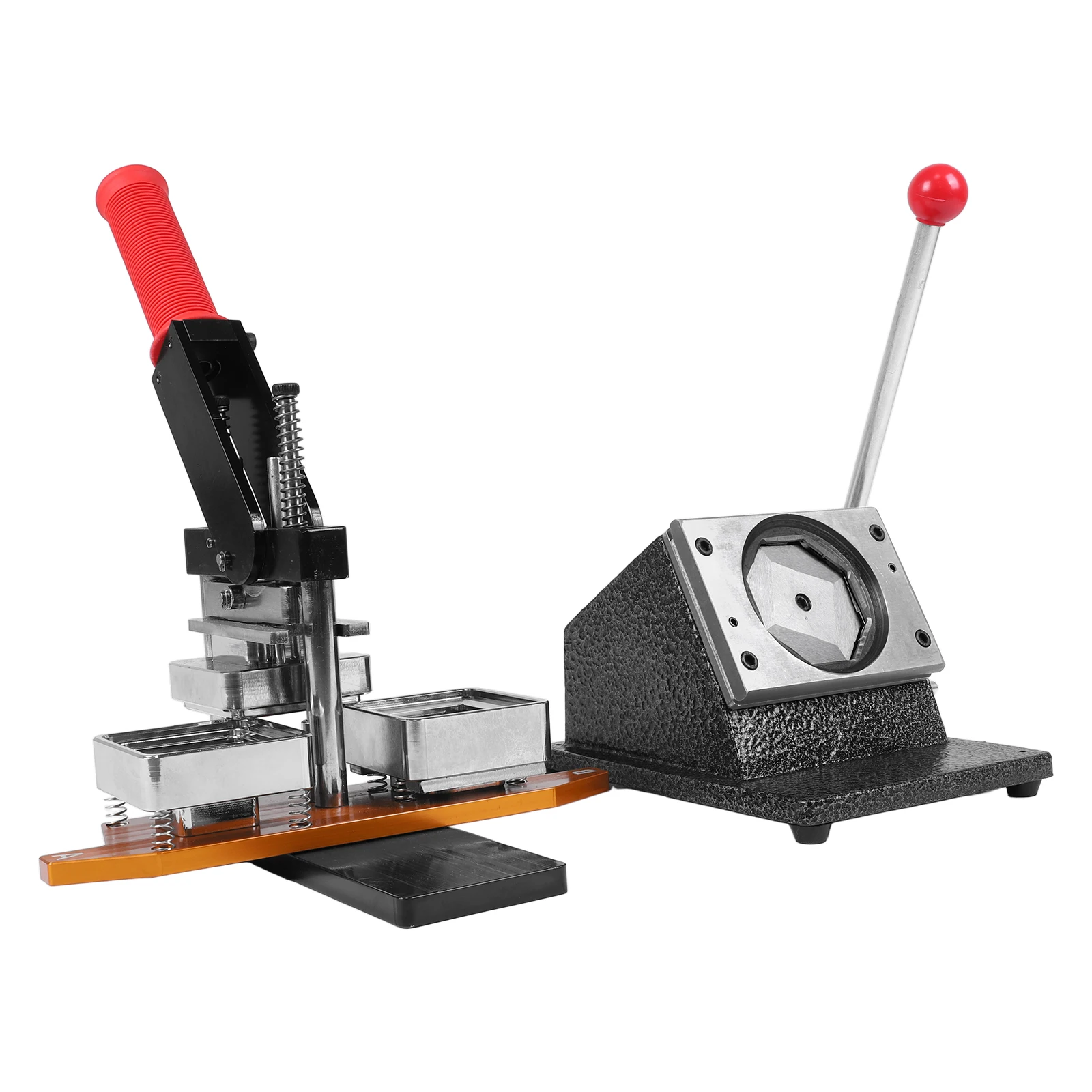 50*50mm Square DIY Pin Maker Badge Press Machine W/100 Set Materials DIY Fridge Magnets Machine for Party Event Business School