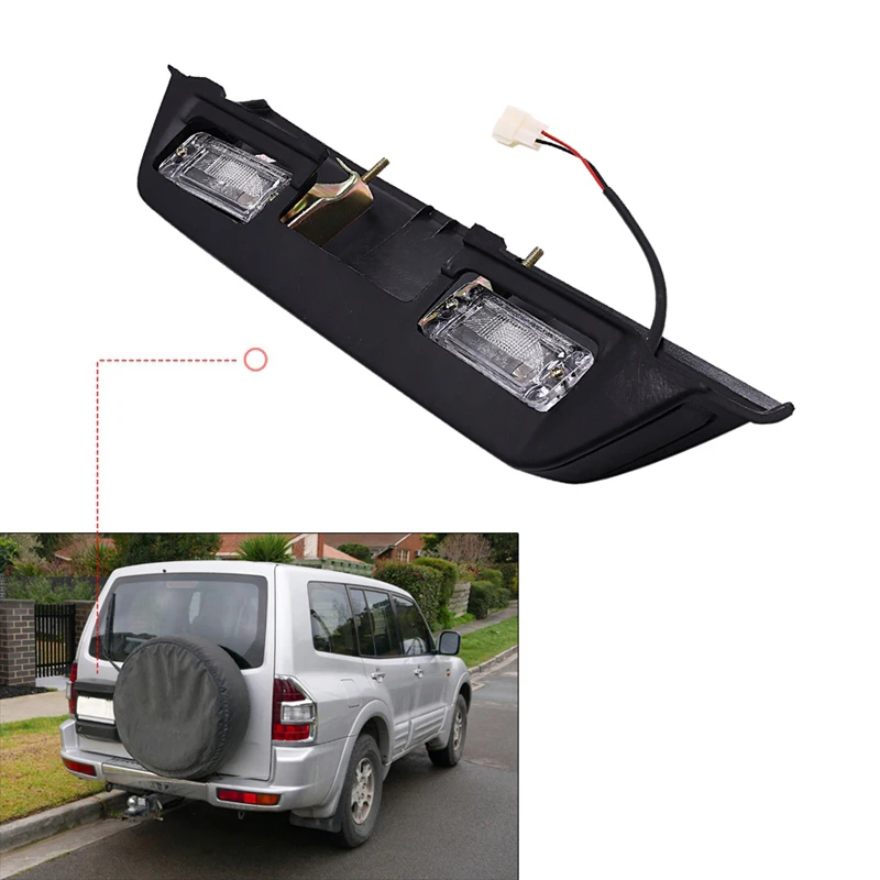 Porta traseira da cauda luz da placa de licen a para mitsubishi pajero porta-traseira-da-cauda-luz-da-placa-de-licen-a-para-mitsubishi-pajero