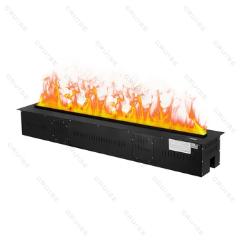 Self-Cleaning Supersonic Atomization Flame System Artificial Decor Flame LED 1600mm Atomizing Vapor Electric Fireplace 1