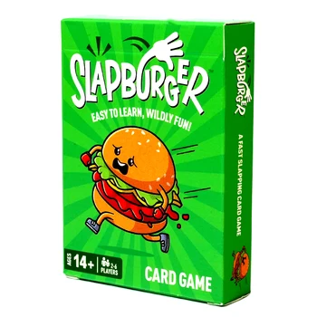 Gioco di carte Slapburger Fast Paced Giochi per bambini e famiglie Divertente gioco di carte per compleanni Aula Gioco da campeggio Amici notturni