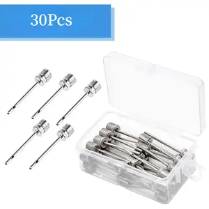 100pack/lot Portable Pump Needles Inflator Ball Needle Basketball Football  Volleyball Stainless Steel American Style Needle - AliExpress