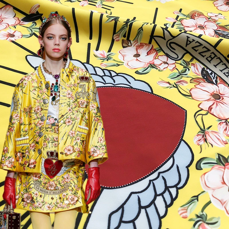 BrandFashionDesignPrintedFabricforWomensShirtDressFabrics