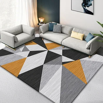 Nordic Marble Geometry Carpets for Living Room Light luxury Large area Home Decor rugs Bedroom Non-slip soft Floor Mats Washable 15