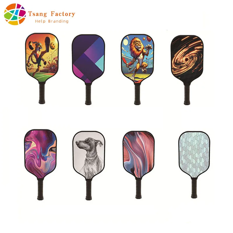 Pickleball Paddles Glass Fibre Surface 2 Pickleballs Kit Honeycomb Core Pickleball Paddle Racket Indoor Outdoor Exercise
