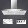 Tieasy 30 Inch 450 CFM Wall Mount Ducted/Ductless Permanent Filters LED Light Stainless Steel Range Hood for Kitchen US1001G75A 6
