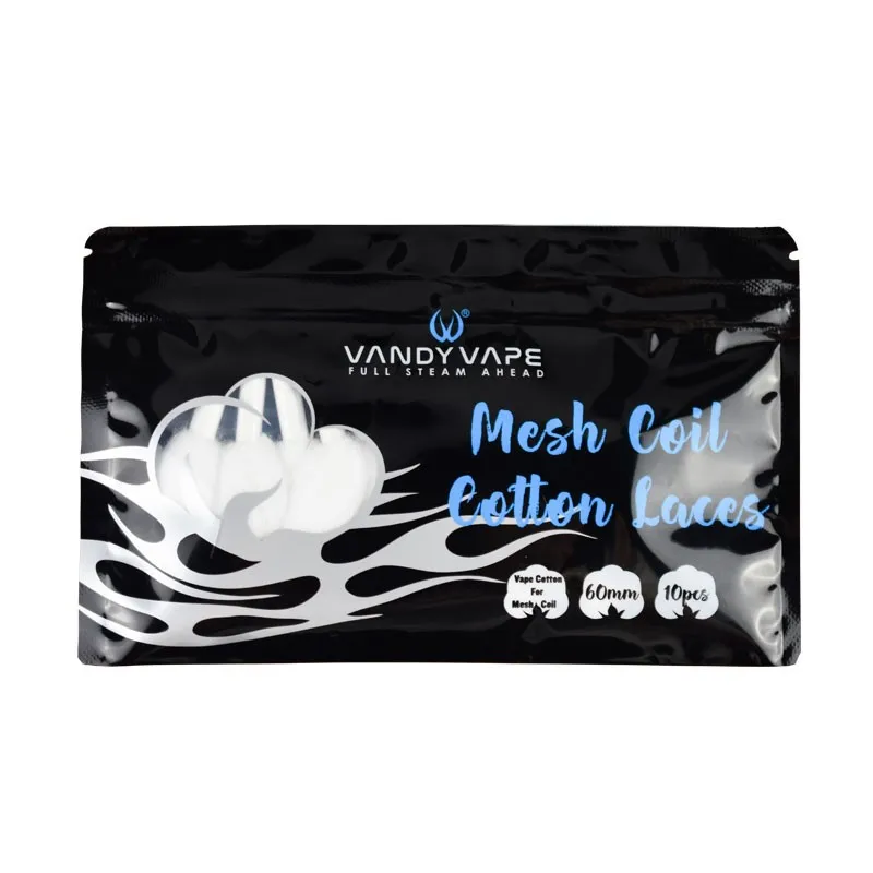 

Original Vandy Vape Mesh Coil Cotton Lace Kylin M Cotton Laces Fit for Kylin M RTA Tank Electronic Cigarette Vape